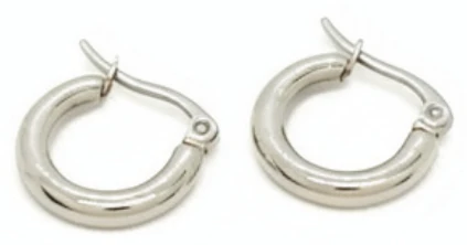 Argollas de acero quirurgico 3mm grosor 15mm